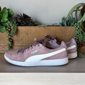 PUMA Leather Low-Top Sneakers  Elderberry Vikky